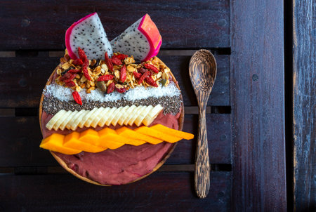 Selective focus of crab burger with chips, fusion foodの写真素材