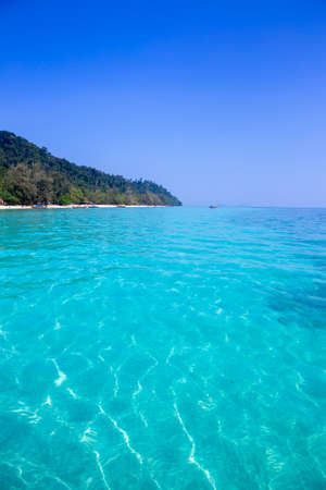 Light before sunrise at Koh(island) Ngai,Trang Province,Thailand.の写真素材