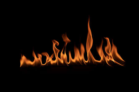 Abstract blaze fire flame texture for banner backgroundTexture of fire flames  on a black background. Real fiery bonfire for creative design elements.の写真素材