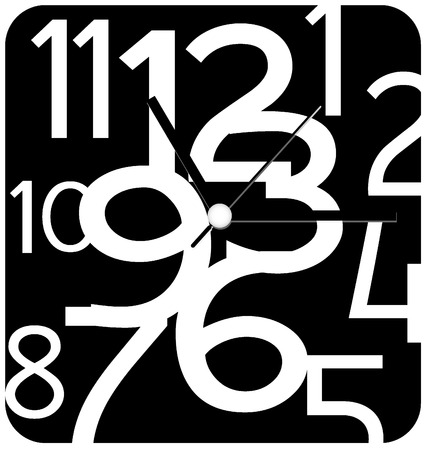 Creative clock design.のイラスト素材