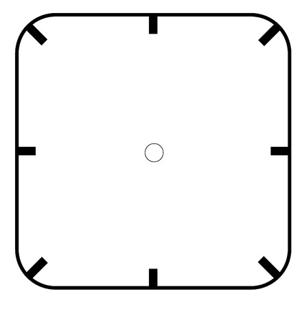 clock face blankのイラスト素材
