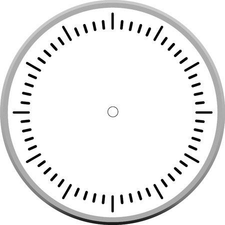 clock face blankのイラスト素材