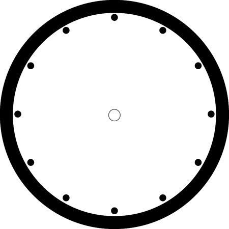 clock face blankのイラスト素材