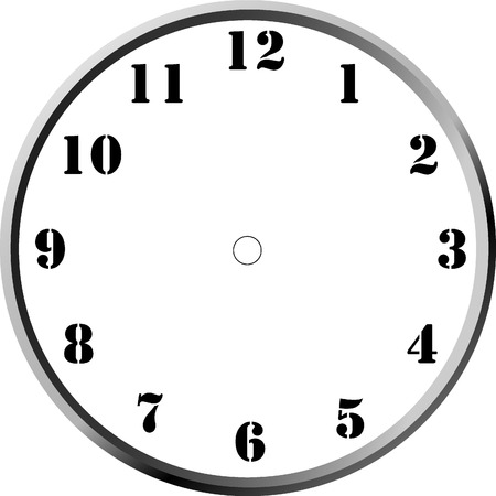 clock face blankのイラスト素材