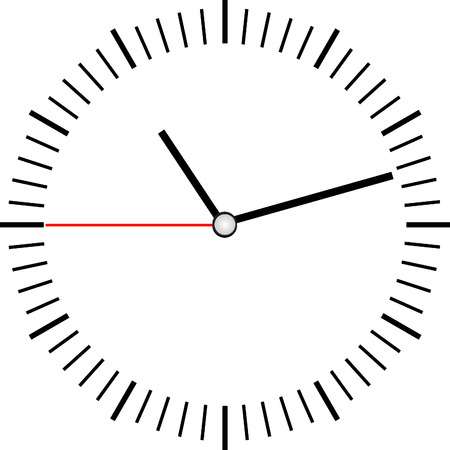 clock face vectorのイラスト素材