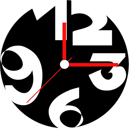 Creative clock designのイラスト素材