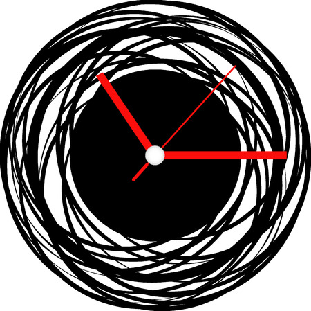 Creative clock designのイラスト素材
