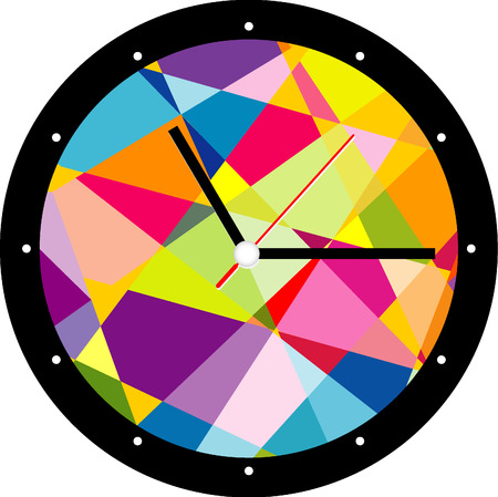 Creative clock design.のイラスト素材