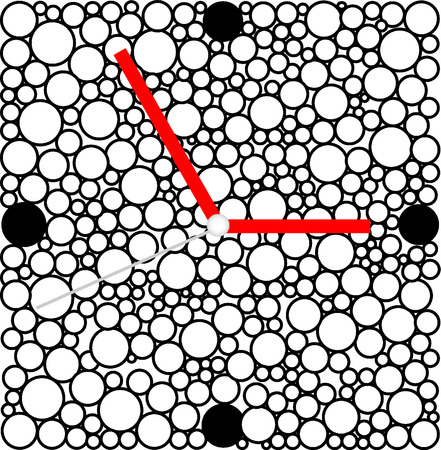 Creative clock design background dot.のイラスト素材