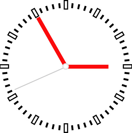clock face vectorのイラスト素材