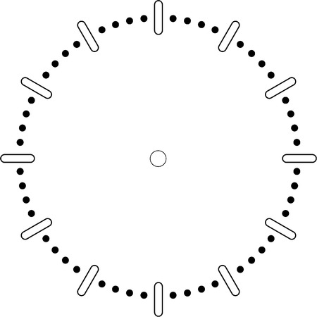 clock face blankのイラスト素材