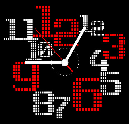 Creative clock modern design.のイラスト素材