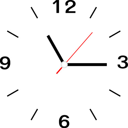 clock face vectorのイラスト素材