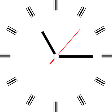 clock face vectorのイラスト素材