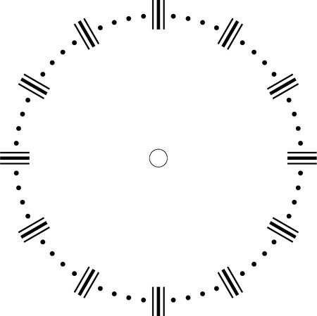 clock face blankのイラスト素材