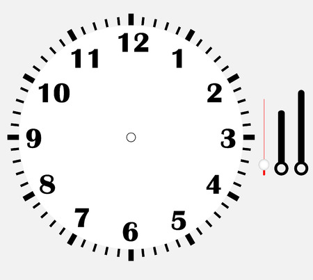 clock face blankのイラスト素材