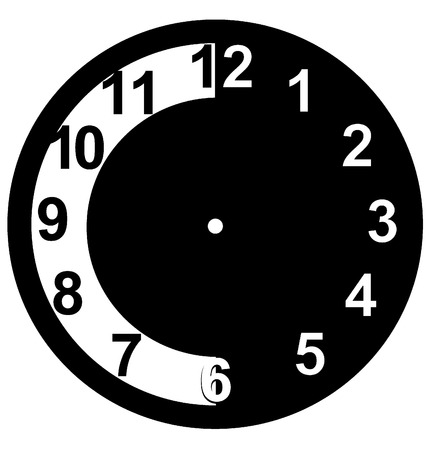 clock face blankのイラスト素材