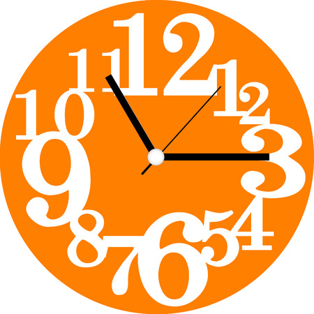 Creative clock design.のイラスト素材