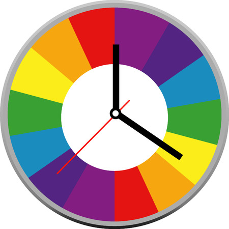 Creative clock design.のイラスト素材