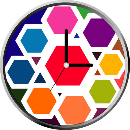 Creative clock design.のイラスト素材