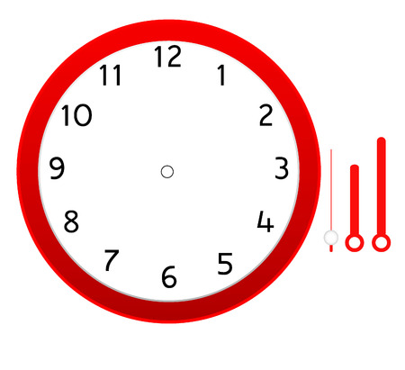 clock face blankのイラスト素材