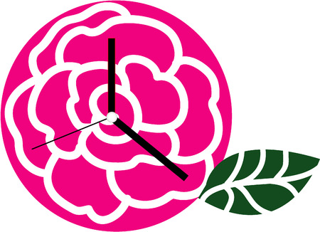 creative clock designのイラスト素材