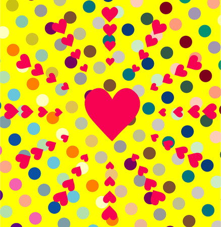 Valentines day card with heart.のイラスト素材