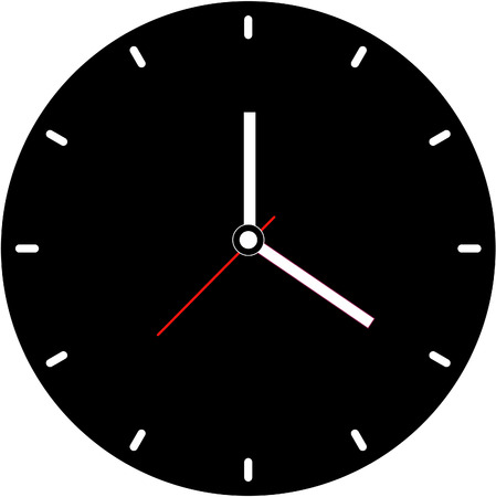 clock face vectorのイラスト素材