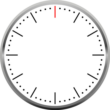 clock face blankのイラスト素材