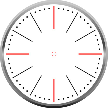 clock face blankのイラスト素材