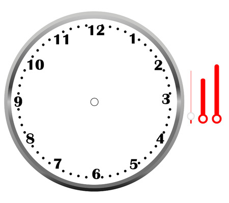 clock face blankのイラスト素材