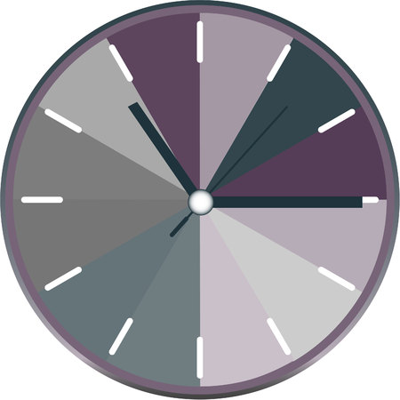 clock face vectorのイラスト素材