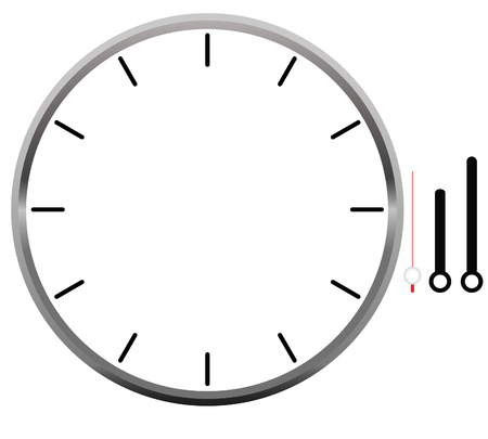 clock face blankのイラスト素材
