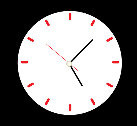 clock face vectorのイラスト素材