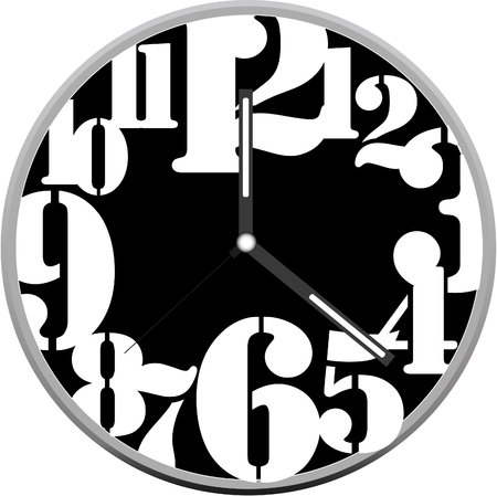 Creative clock design.のイラスト素材