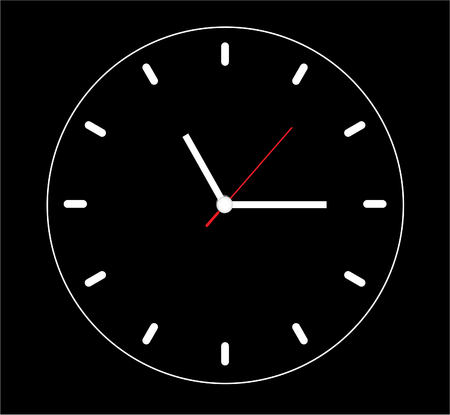 clock face vectorのイラスト素材
