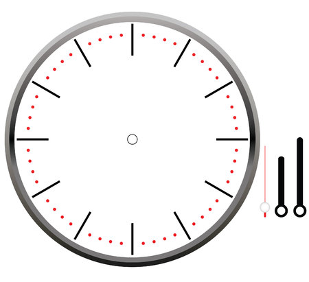 clock face blankのイラスト素材