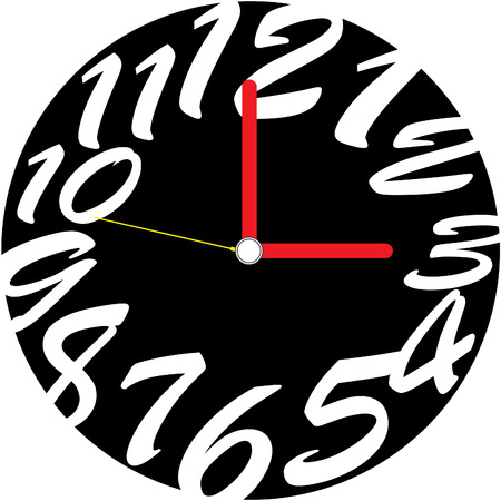 Creative clock design.のイラスト素材