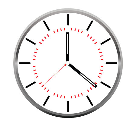 clock face vectorのイラスト素材