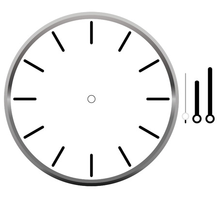 clock face blankのイラスト素材