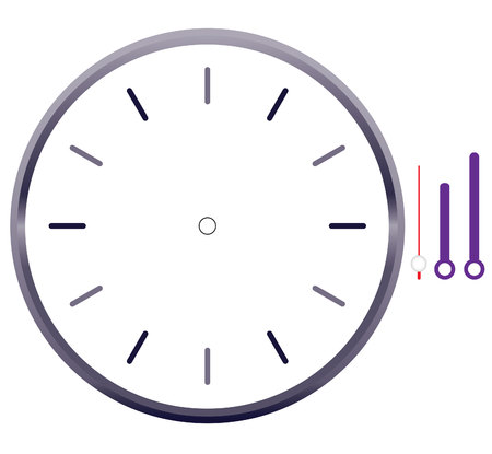 clock face blankのイラスト素材