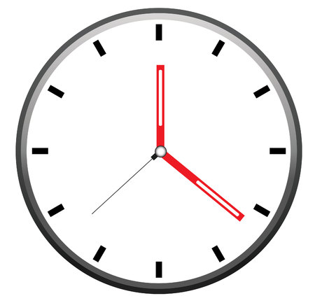 clock face vectorのイラスト素材