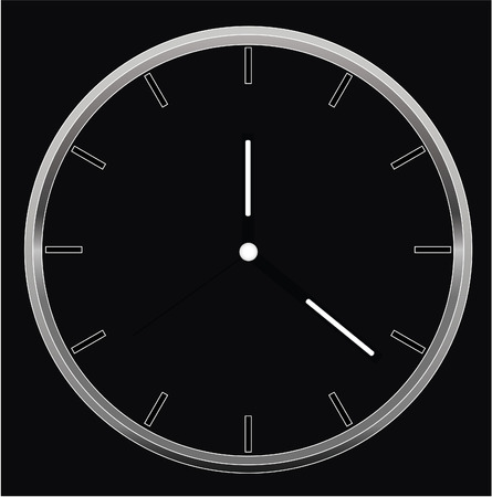 clock face vectorのイラスト素材