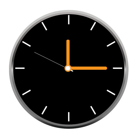 clock face vectorのイラスト素材