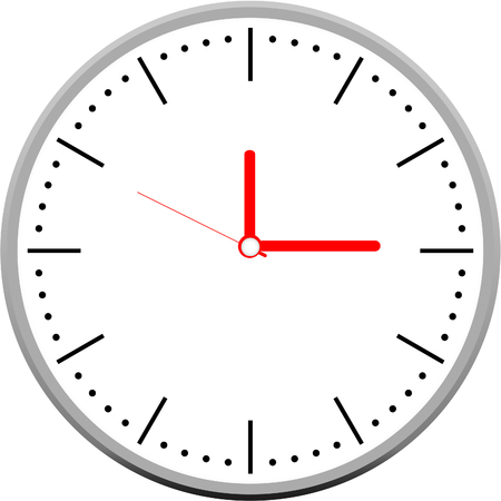 clock face vectorのイラスト素材
