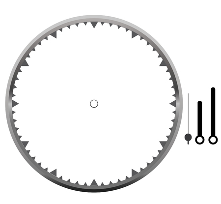 clock face blankのイラスト素材