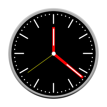 clock face vectorのイラスト素材