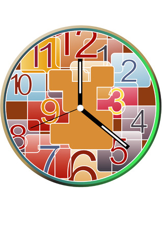 clock face vectorのイラスト素材