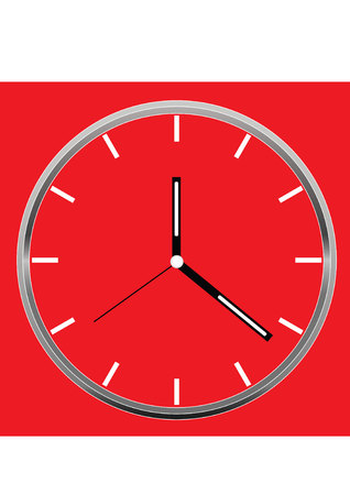 clock face vectorのイラスト素材