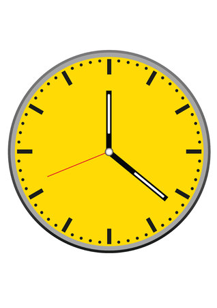 clock face vectorのイラスト素材